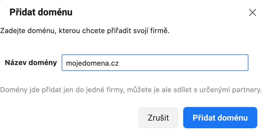 verifikace domeny na facebooku š